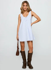 Antiquity Swing Mini Dress Blue