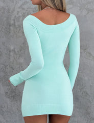 Parker Knit Dress - Mint Green