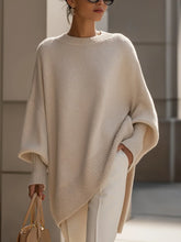 Women's Oversized Wool-Blend Sweater | Relaxed Draped Pullover