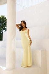 Brilliant Belle Satin Maxi Dress