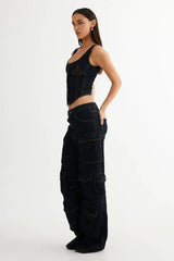 LIONESS Smokeshow Jean Dark Denim