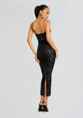 Carmine Embellished Dress