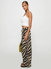 Fyre Wide Leg Pant Zebra