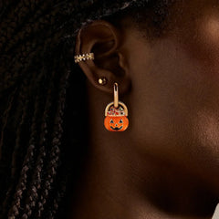 Laughing Jack Earrings - Pumpkin
