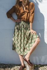 Checkered Green skirt