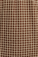 Kaitlyn Dress in Chocolate Gingham