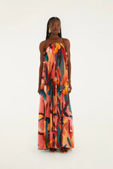 Multicolor Atlantic Rainforest Sleeveless Maxi Dress