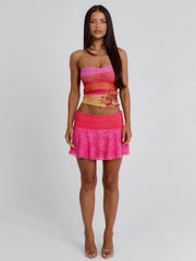 Lucy'S Hallie Mini Skirt Pink