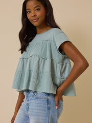 Nicole Ruffle Top