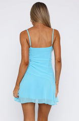 I Picked You Mini Dress Baby Blue