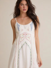 Parker Embroidered Mini Dress