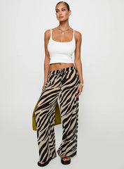 Fyre Wide Leg Pant Zebra