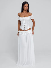 Lubela Maxi Skirt White